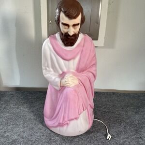 Vintage Empire Joseph 27" Nativity Blow Mold Christmas Decor Lighted w/ Cord